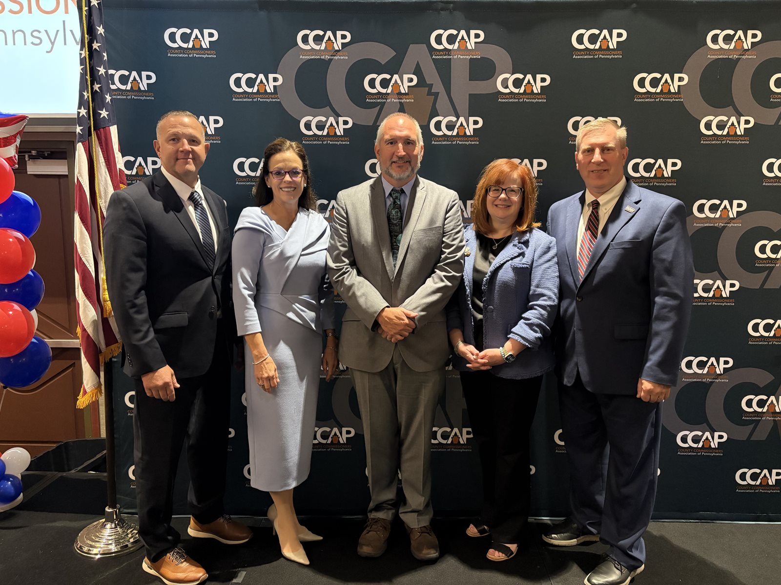 Members of CCAP Executive Committee pictured with U.S. Representative G.T. Thompson, U.S. Senator Dave McCormick